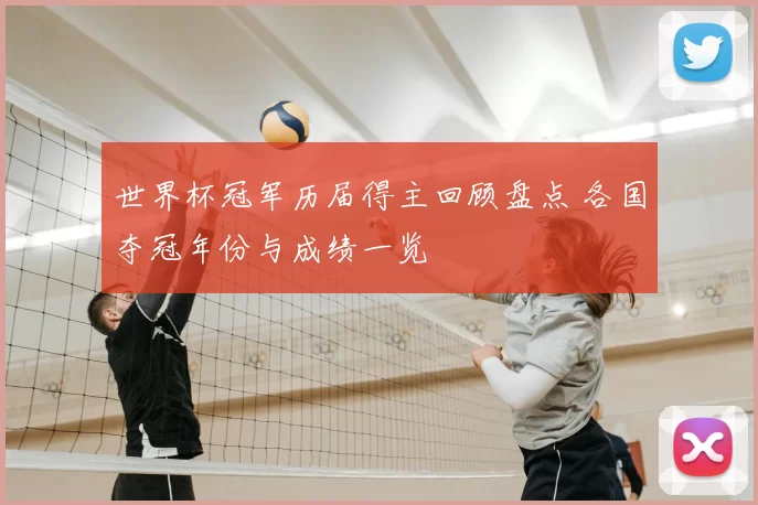 世界杯冠军历届得主回顾盘点 各国夺冠年份与成绩一览